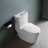 Унитаз-моноблок Comforty CF3C6327P, горизонтальный выпуск, сиденье микролифт, тонкое, белый глянец фото 3