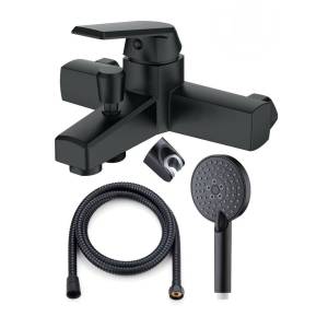 Смеситель для ванны OneLife P02-300B черный