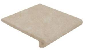 Ступень Gres de Aragon Capri 905084 Redondeado Beige фронтальная 32.5x33