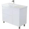 Тумба с раковиной Aquanet Nova Lite 2.0 100 L 365909 Белый глянец