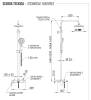 Душевая система Remer Energy EY34A8MPMD25NO черный матовый, с изливом фото 2