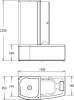 Акриловая ванна Gemy G8040 B L 170x85 фото 12