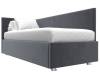 Кровать Лига Диванов Лига-039 122081L серый левая 90x200 фото 3