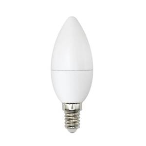Лампа светодиодная Uniel Bicolor LED-C37-6W/WW+NW/E14/FR PLB01WH