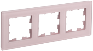 Рамка 3-постовая IEK Brite BR-M32-G-31-K14 розовый матовый