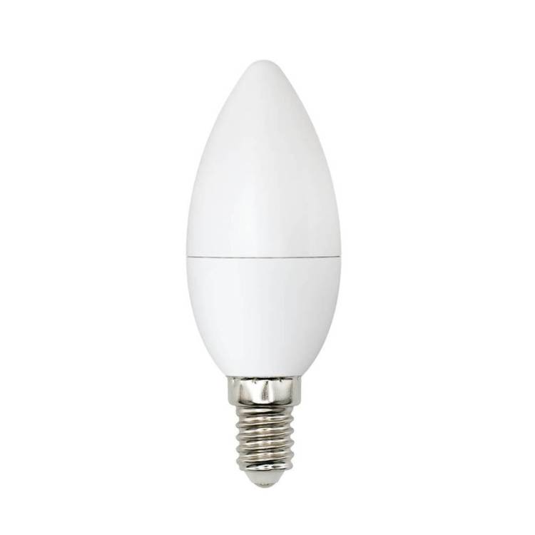 Лампа светодиодная Uniel Bicolor LED-C37-6W/WW+NW/E14/FR PLB01WH