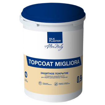 Прозрачное покрытие для защиты декоративных материалов Silk Plaster Topcoat Migliora 1 л