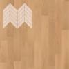 Паркетная доска Lab Arte Chevron Французская Елка Дуб Селект Флора лак 600-475x125x14/3