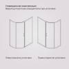 Душевой уголок Am.Pm Like W83UG-302U120MT профиль хром матовый, стекло прозрачное, 120x80 фото 8