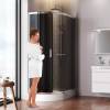 Душевой уголок Am.Pm Like W83UG-302U120CG профиль хром глянцевый, стекло тонированное, 120x80 фото 3