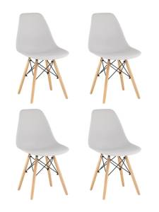 Набор из 4 стульев Stool Group Eames Style DSW Y801-V SEAT light grey x4 светло-серый