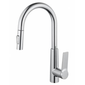 Смеситель для кухни Wonzon & Woghand WW-A20782-CR с выдвижным изливом, хром