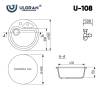Мойка кухонная Ulgran Classic U-108-343 антрацит фото 3