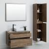 Тумба с раковиной Aquanet Nova Lite 100 дуб рустикальный, 2 ящика фото 7