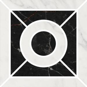 Декор Kerama Marazzi Фрагонар ID93 наборный белый 9.9x9.9