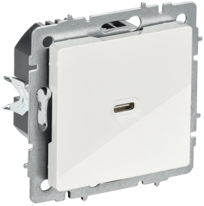 Розетка USB type C IEK Brite BR-U13-065-K01 белый