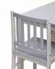 Набор обеденный Stool Group ASTRID MH62150+MH52055x4 массив гевеи, белый с серым фото 3