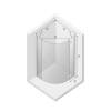 Душевое ограждение NEW TRENDY NEW MERANA R 80x80x195 K-0325 (хром) фото 3