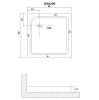 Поддон для душа Niagara Eco NG-P1010-14Q белый, 100x100 фото 2