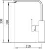 Смеситель для кухни Clever Alpina square 61194 фото 2