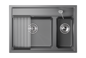 Мойка кухонная Granula Kitchen Space KS-7302 алюминиум