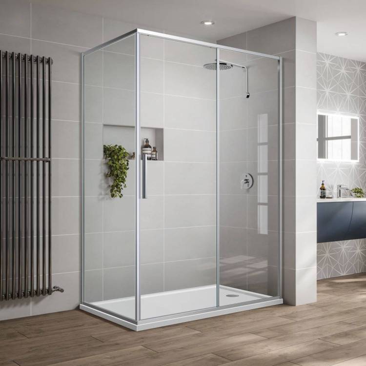 Душевой уголок Vincea Slim-U VSR-2SU9012CL, 1200*900, хром, стекло прозрачное