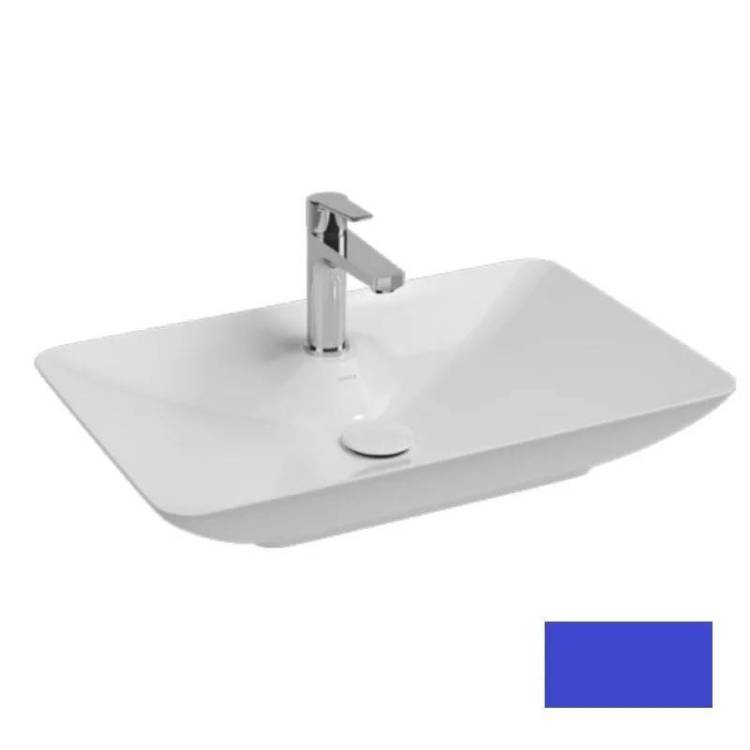 Раковина Isvea SistemaY Soft 10SY50065SV-2Z 65 см, синяя матовая