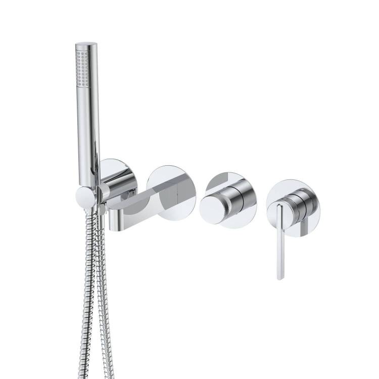 Смеситель для ванны с душем DQ Bonn DA1704801 встраиваемый, хром