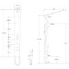 Душевая панель Cerutti Spa Chika CT9255 черная фото 5