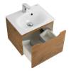 Тумба с раковиной Belbagno Etna ETNA-500-1C-SO-RN-P 49.6x39.2x40 Rovere Nature подвесная с одним выкатным ящиком фото 5