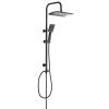 Душевой гарнитур Osgard Grunan Black 10030 черный матовый, с тропическим душем