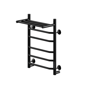 Полотенцесушитель электрический Comfysan Scola 016876 EC-6 60/50 с полкой, черный матовый