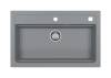 Мойка кухонная Alveus Granital Atrox 40 1140446 Concrete - G81 с сифоном, 79x50