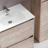 Тумба с раковиной Sancos Libra Floor 70 Дуб галифакс натуральный, белый фото 5