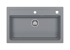 Мойка кухонная Alveus Granital Atrox 40 1140446 Concrete - G81 с сифоном, 79x50