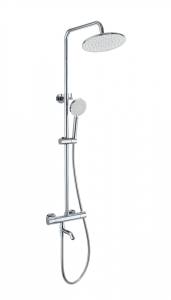 Душевая стойка Wonzon & Woghand WW-B3047-A1-CR с термостатом, хром