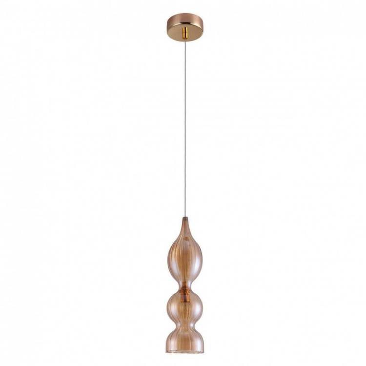 Подвесной светильник Crystal Lux Iris SP1 B Amber
