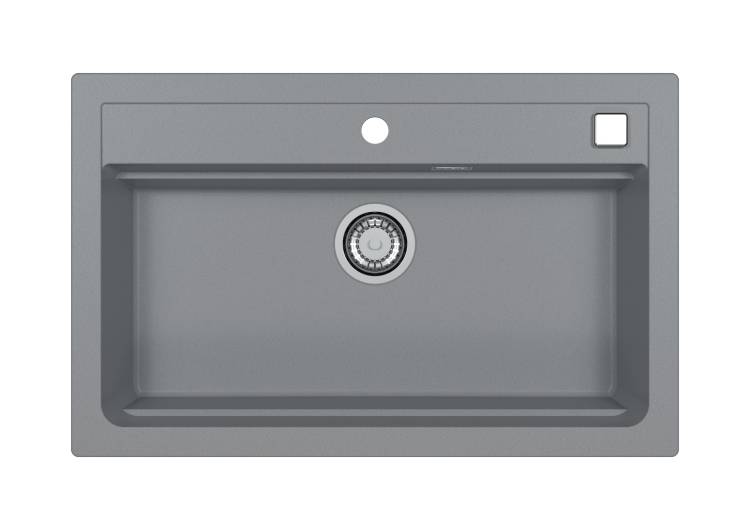 Мойка кухонная Alveus Granital Atrox 40 1140446 Concrete - G81 с сифоном, 79x50