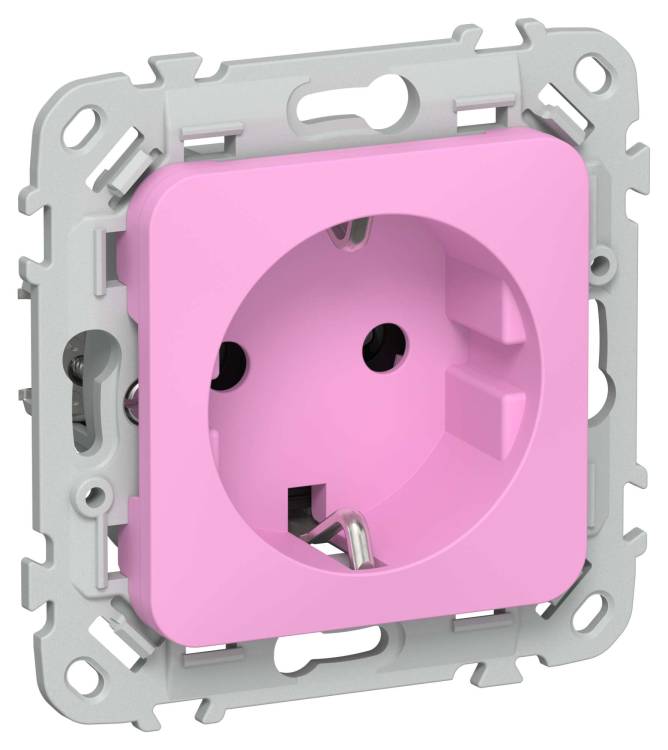 Розетка 1-местная с заземлением IEK Flite FI-R11-16-K99 пурпурный