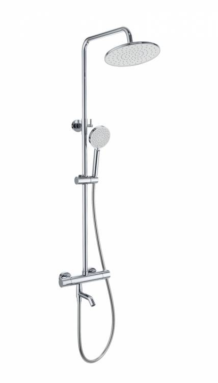 Душевая стойка Wonzon & Woghand WW-B3047-A1-CR с термостатом, хром