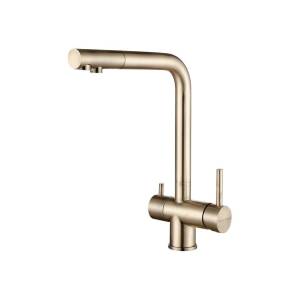 Смеситель для кухни Paulmark Skalen Sk213020-LG светлое золото