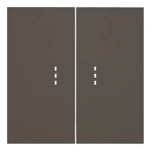 Клавиши двухклавишного выключателя с подсветкой Rikett 35612 CP капучино