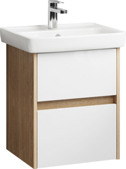 Тумба для комплекта Aqwella City 50 дуб балтийский, подвесная, 2 ящика