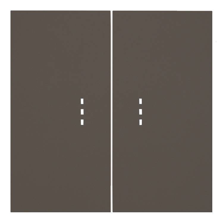 Клавиши двухклавишного выключателя с подсветкой Rikett 35612 CP капучино