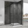 Душевой уголок Abber Schwarzer Diamant AG0A100B 100x195x100, профиль черный, стекло прозрачное фото 3