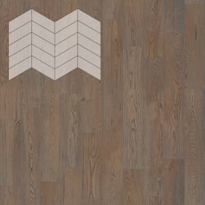 Паркетная доска Lab Arte Chevron Pro Французская Елка Дуб Натур Грис лак 328-400x125x14