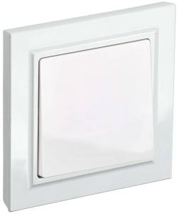 Выключатель 1-клавишный IEK Brite BR-V10-0-10-K01-F белый