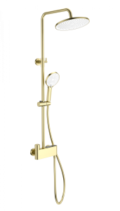Душевая стойка Wonzon & Woghand WW-B3110-BG с термостатом, золото