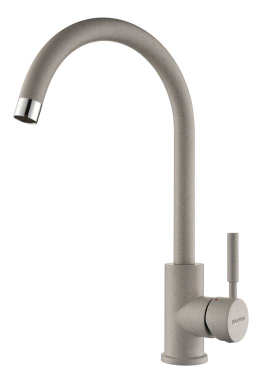 Смеситель для кухни Paulmark Holstein Ho212063-GR серый