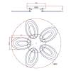 Потолочная светодиодная люстра Escada Air 10211/5LED фото 2